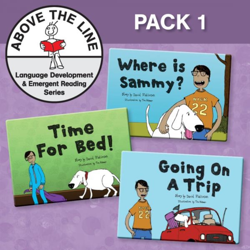 ABOVE THE LINE LANGUAGE DEVELOPMENT & EMERGENT READING SERIES – (PACK 1)