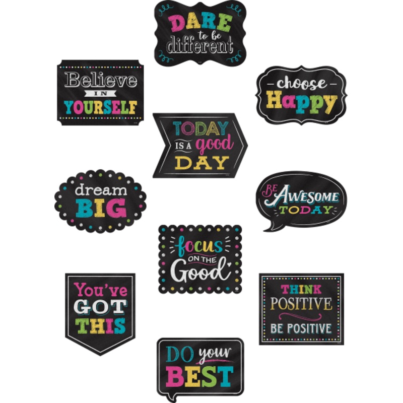 ACCENTS: POSITIVE SAYINGS CHALKBOARD BRIGHTS