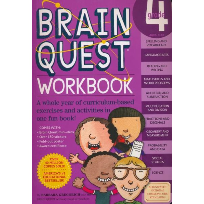 BRAIN QUEST WORKBOOK: GRADE 4