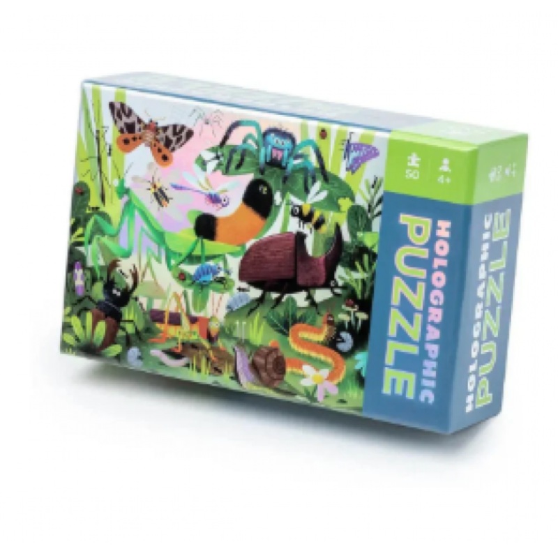 PUZZLE: HOLOGRAPHIC BACKYARD BUGS 50 PIECES