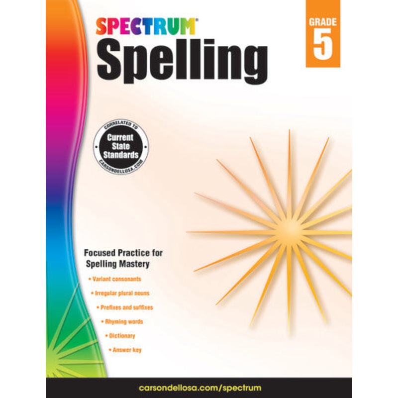 SPECTRUM COMMON CORE SPELLING GRADE 5