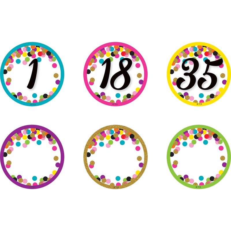 MAGNETIC ACCENTS: CONFETTI NUMBERS