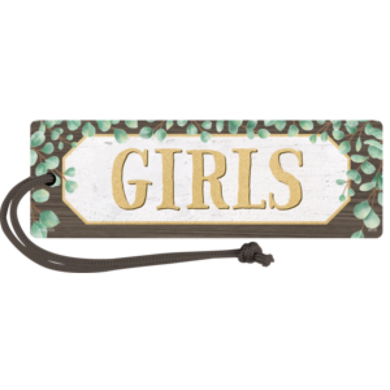 MAGNETIC HALL PASS: GIRLS EUCALYPTUS