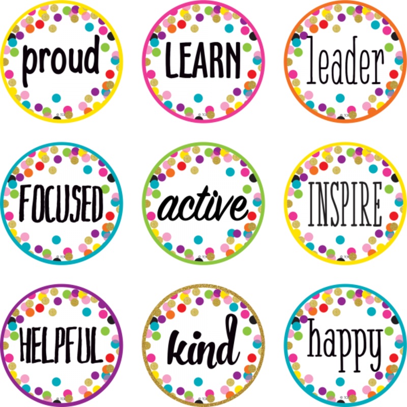 MINI ACCENTS: POSITIVE WORDS CONFETTI