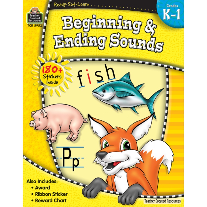 READY SET LEARN: BEGINNING & ENDING SOUNDS GR K-1