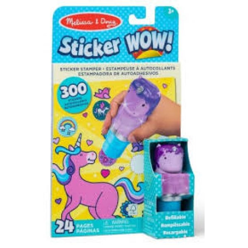 STICKER WOW! PURPLE UNICORN
