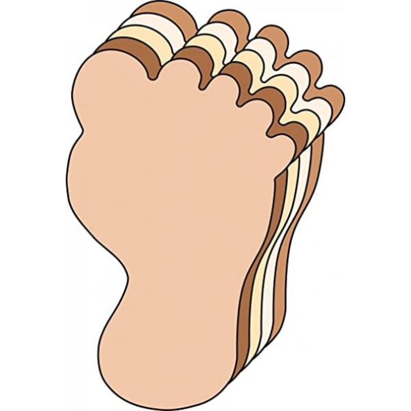 CUT-OUTS: FOOT MULTICULTURAL
