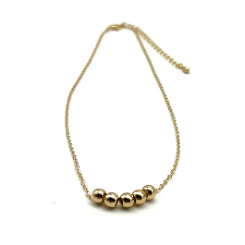 FIDGET GOLD BALL NECKLACE
