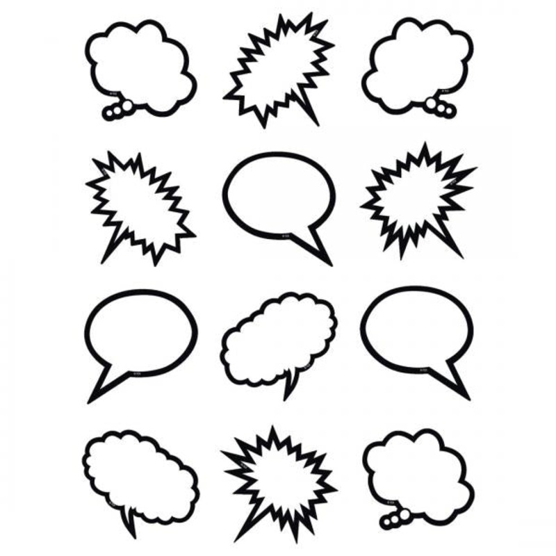 MINI ACCENTS: SPEECH/THOUGHT BUBBLES