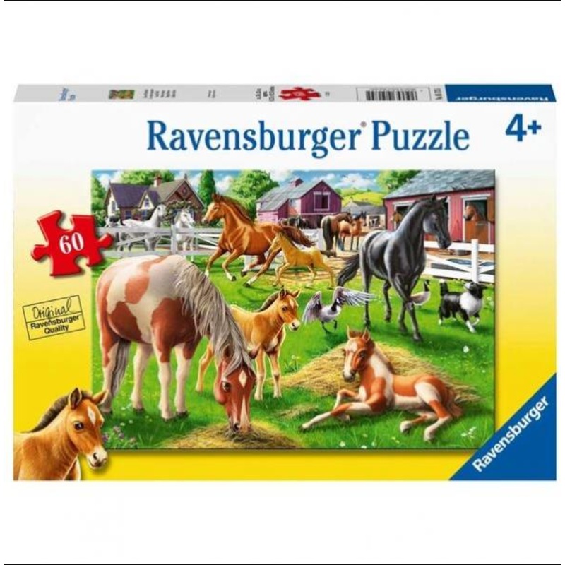 PUZZLE: HAPPY HORSES 60 PIECES