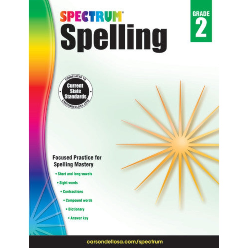 SPECTRUM COMMON CORE SPELLING GRADE 2