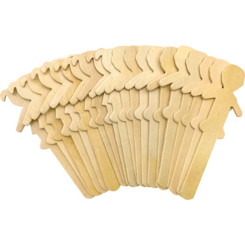 STEM BASICS: PEOPLE-SHAPED CRAFT STICKS 50PCS