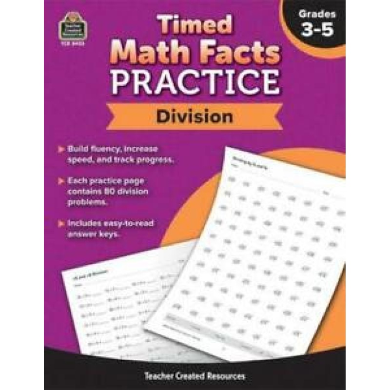 TIMED MATH FACTS: DIVISION