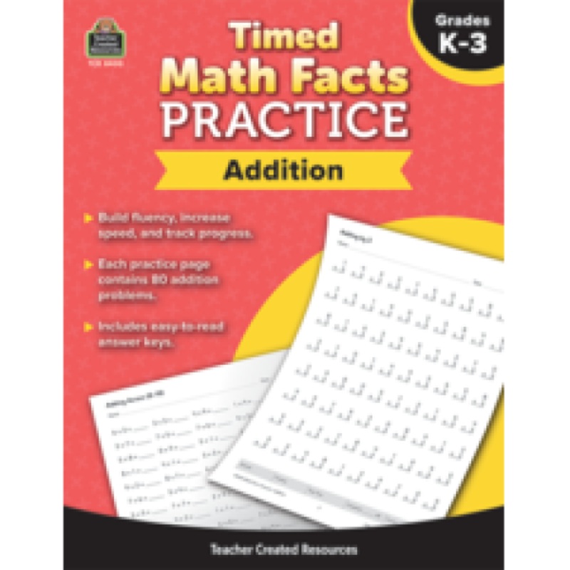 TIMED MATH FACTS PRACTICE: ADDITION
