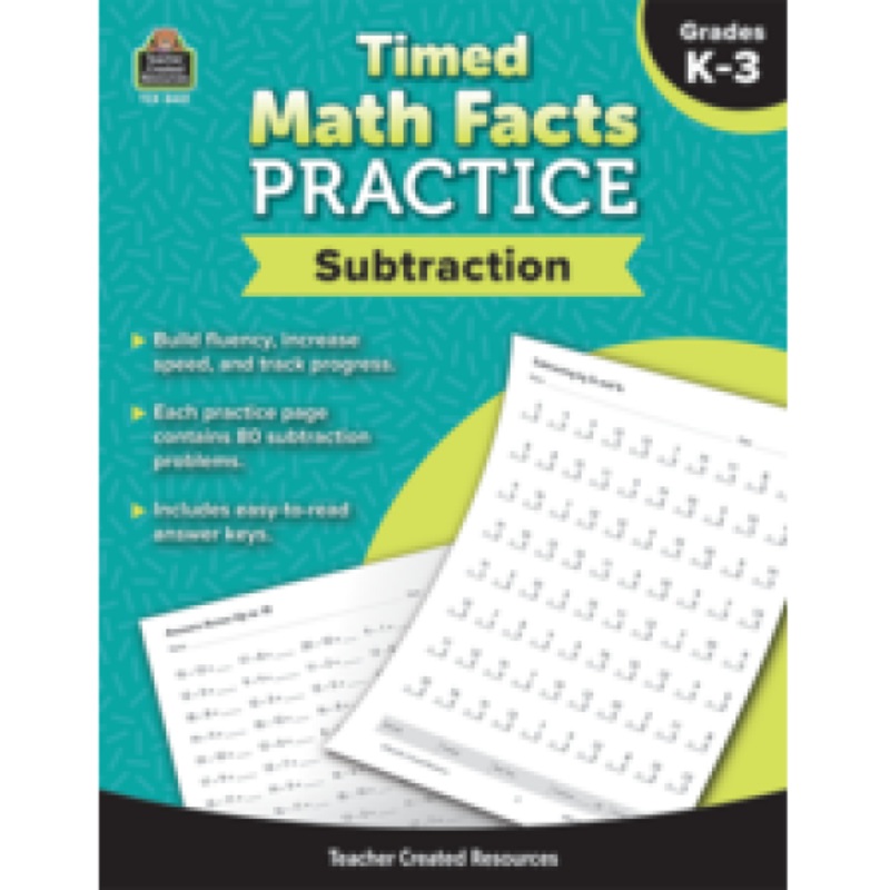 TIMED MATH FACTS PRACTICE: SUBTRACTION