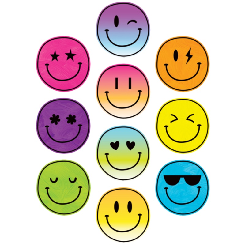 ACCENTS: BRIGHTS 4EVER SMILEY FACES