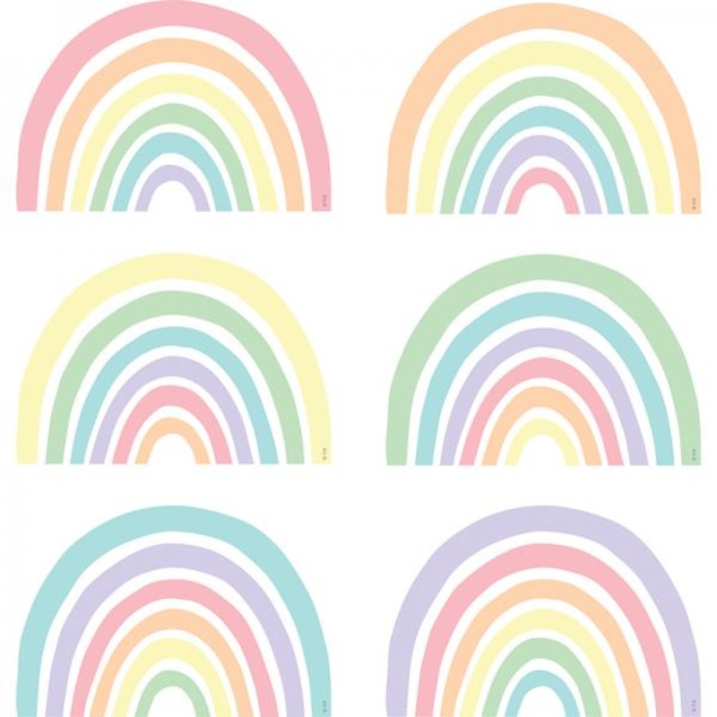 ACCENTS: PASTEL POP RAINBOWS
