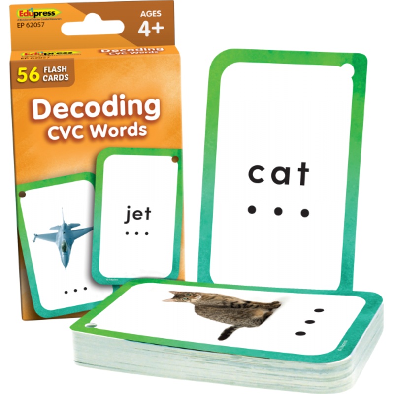 FLASH CARDS: DECODING CVC WORDS