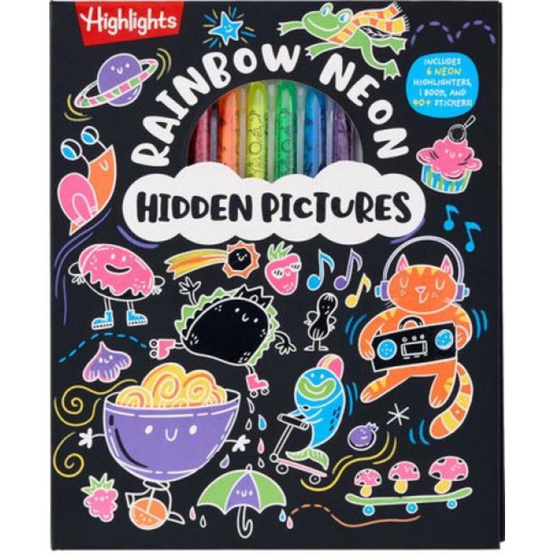 HIGHLIGHTS RAINBOW NEON HIDDEN PICTURES