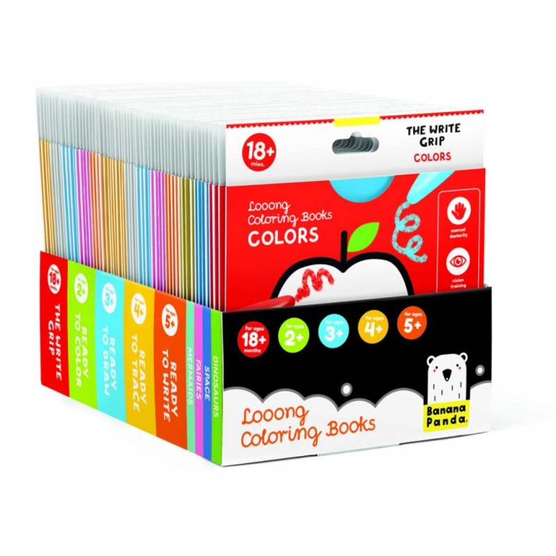 LOOONG COLORING BOOK: READY TO WRITE LETTERS