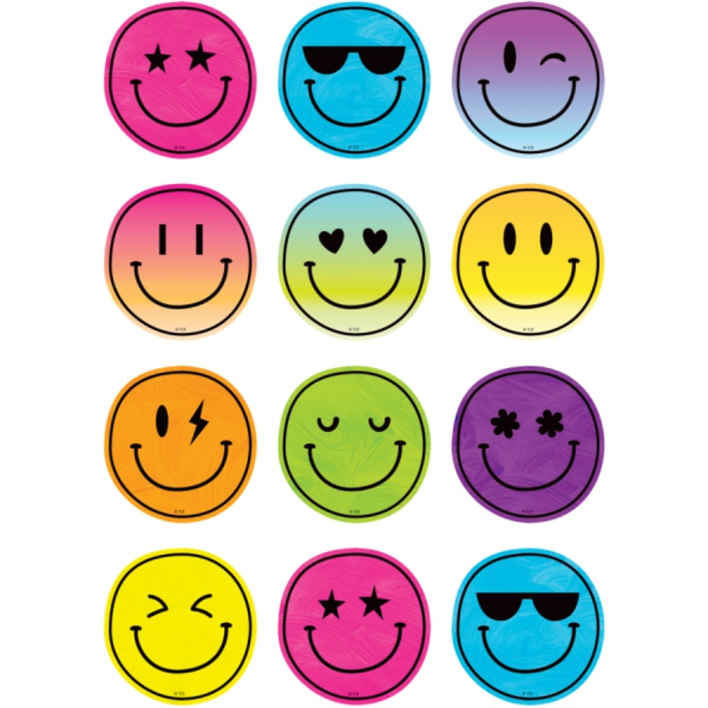MINI ACCENTS: BRIGHTS 4EVER SMILEY FACES
