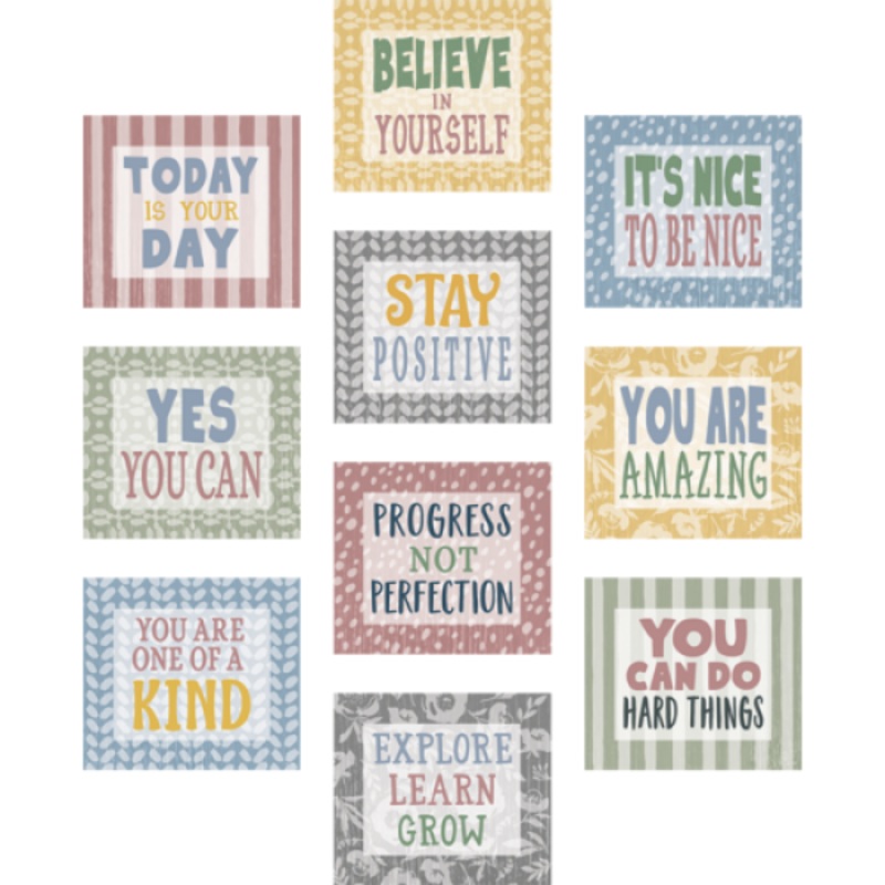 ACCENTS: CLASSROOM COTTAGE POSITIVE SAYINGS