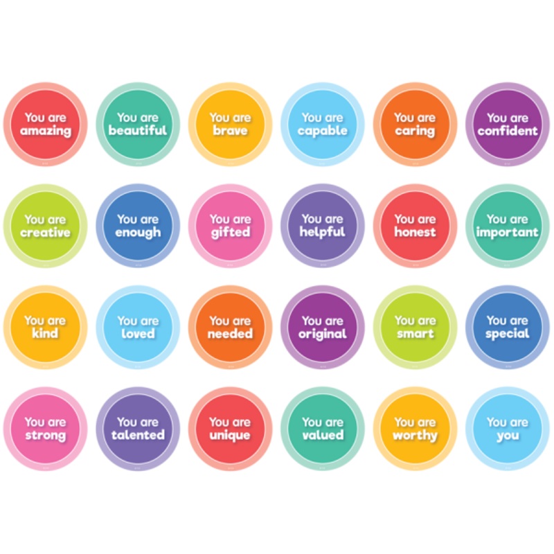 MAGNETIC POSITIVE AFFIRMATIONS COLORFUL