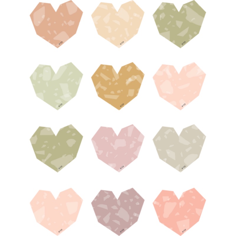 MINI ACCENTS: TERRAZZO TONES HEARTS