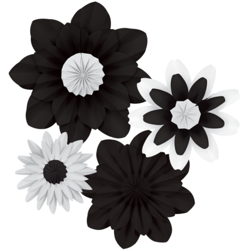 PAPER FLOWERS: BLACK AND WHITE