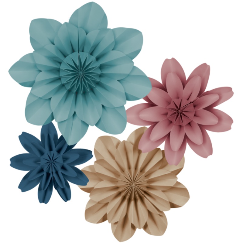 PAPER FLOWERS: CALMING COLORS