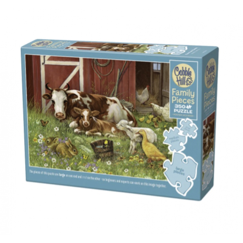 PUZZLE: FAMILY PIECES BARNYARD BABIES 350 PIECES