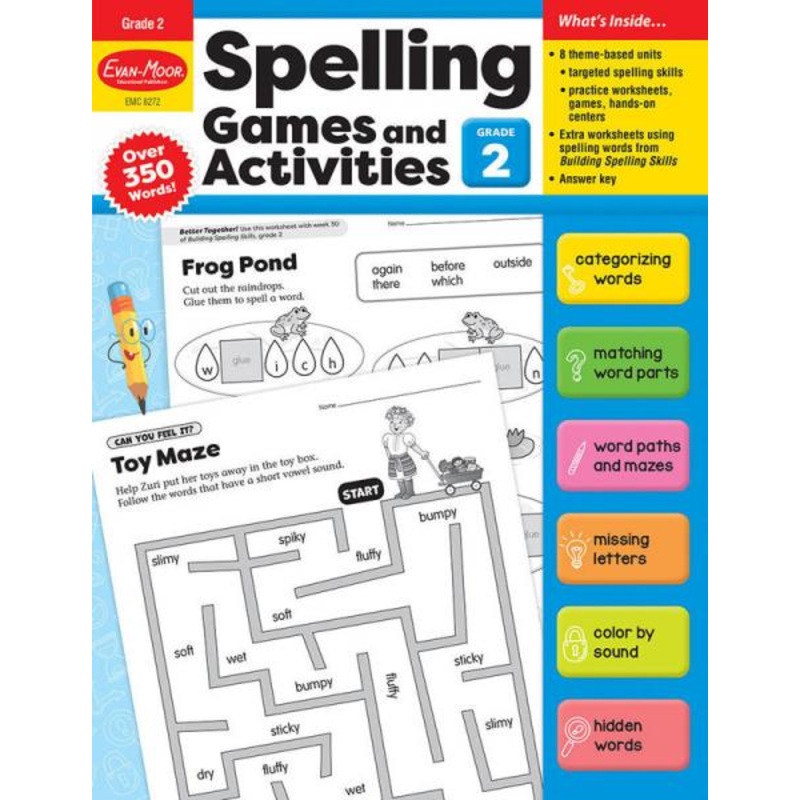 SPELLING GAMES AND ACTIVITIES GRADE 2