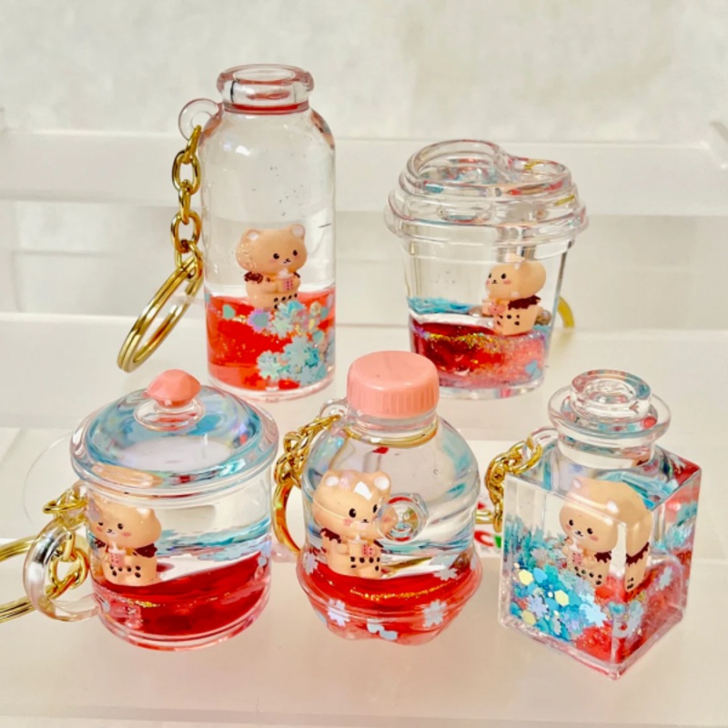 BEAR BOBA FLOATY KEYCHAIN