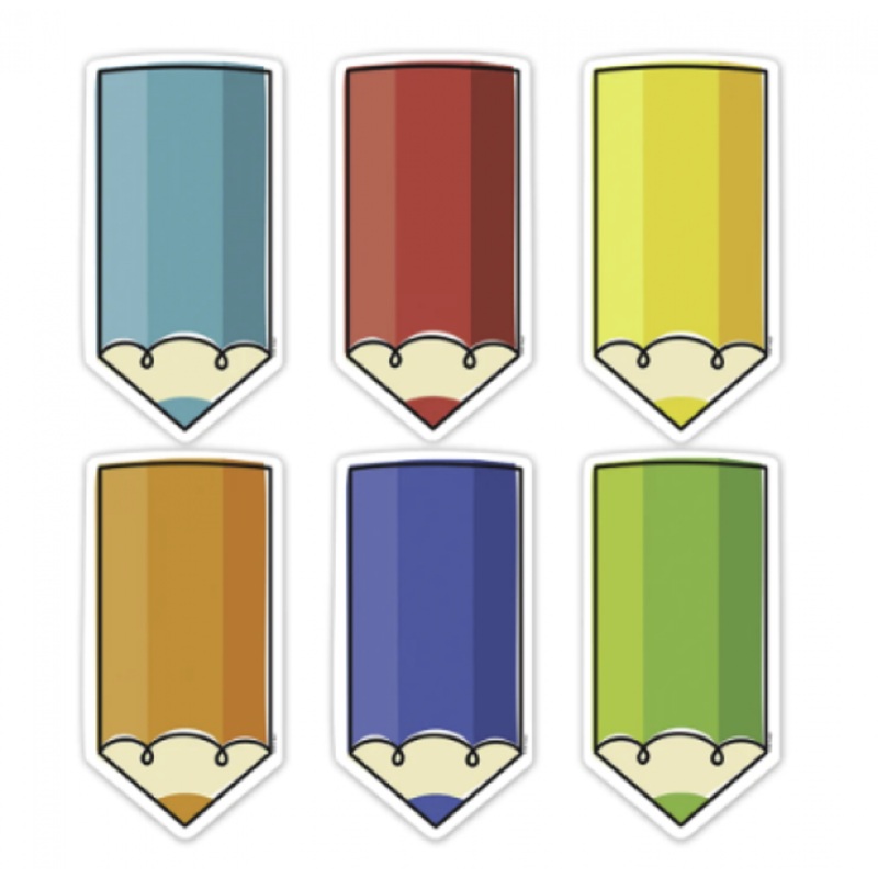 CUT-OUTS: CORE DECOR COLORFUL DOODLE PENCILS 6