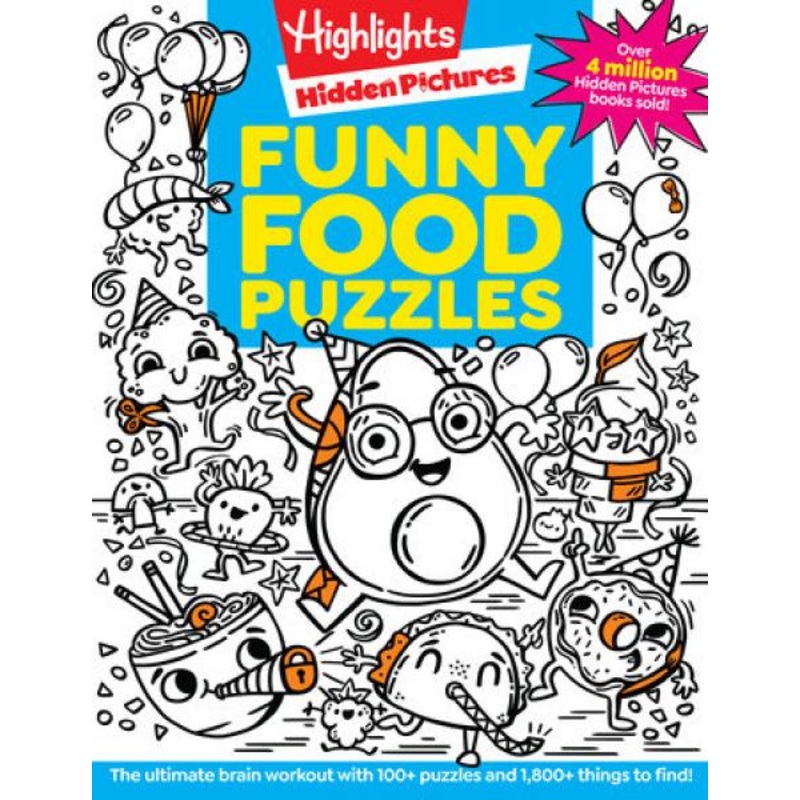 HIGHLIGHTS HIDDEN PICTURES FUNNY FOOD PUZZLES
