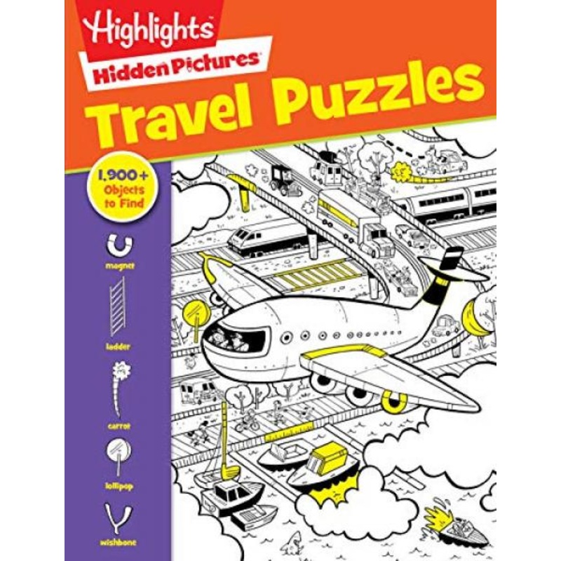 HIGHLIGHTS HIDDEN PICTURES TRAVEL PUZZLES