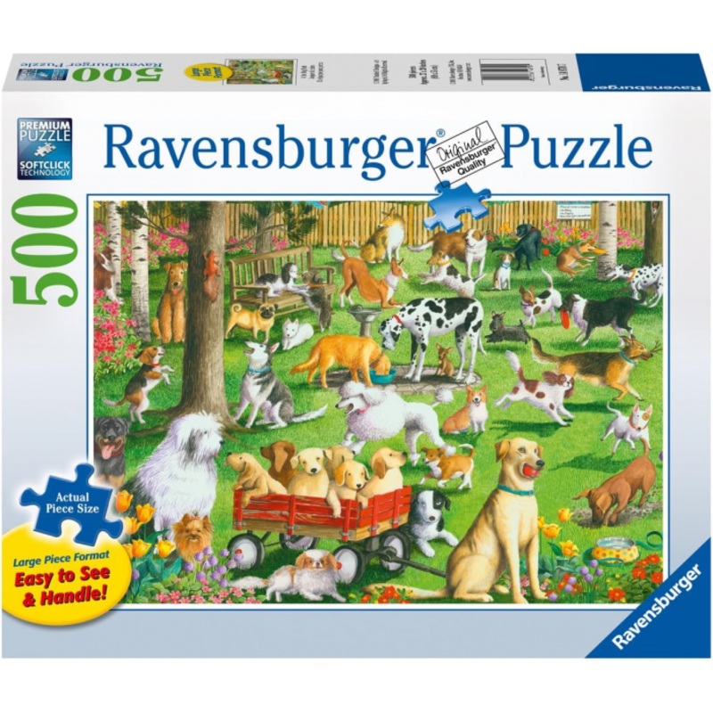 PUZZLE: AT THE DOG PARK 500 PIECES