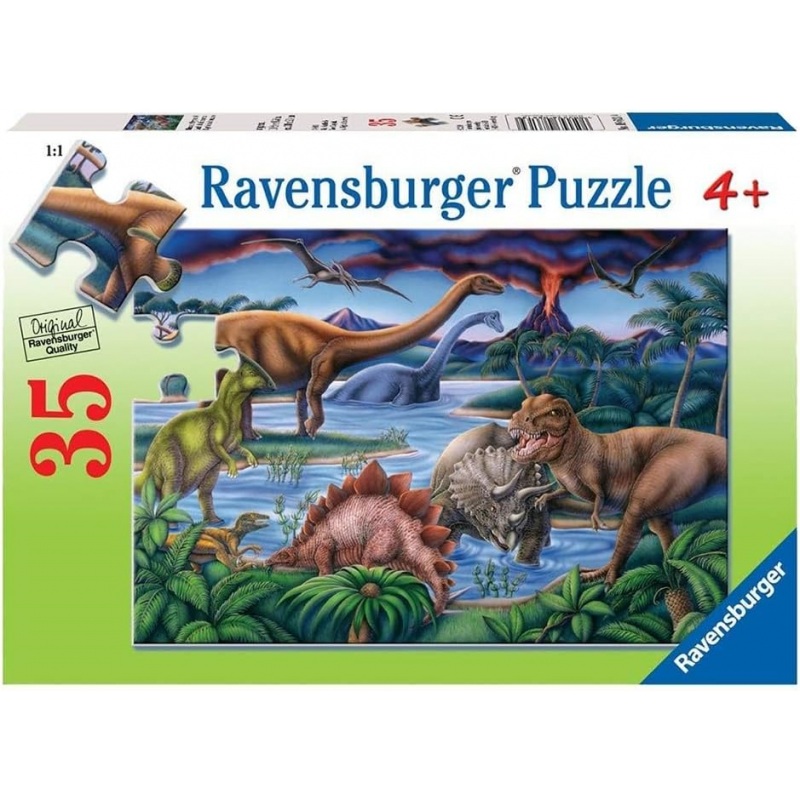 PUZZLE: DINOSAUR PLAYGROUND 35 PIECES