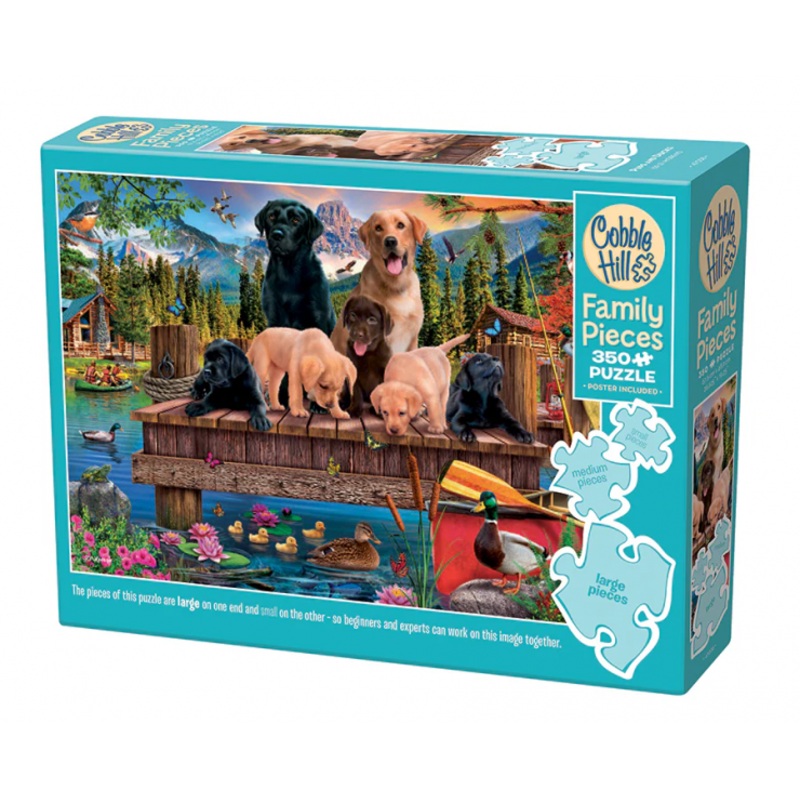 PUZZLE: PUPS AND DUCKS FAMILY PIECES 350 PCS