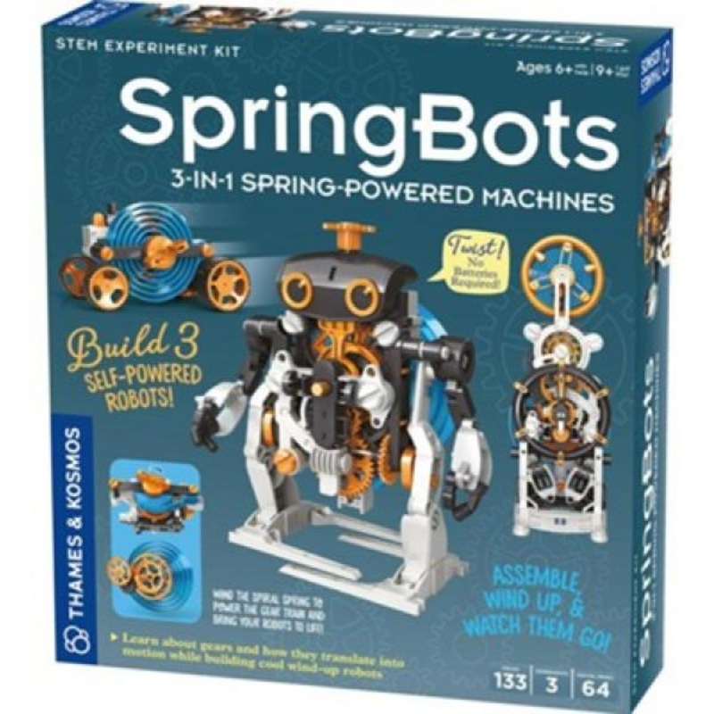 SPRINGBOTS 3-IN-1 SPRING-POWERED MACHINES