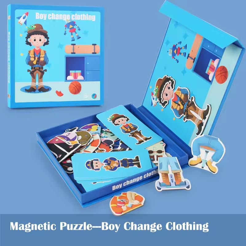Boy Change Clothing Magnetic Board Puzzle – 841
