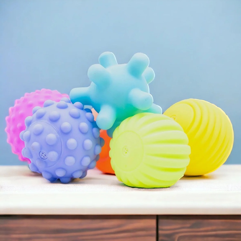 Buy Textured Multi Sensory Ball Set for Babies (6 pcs)