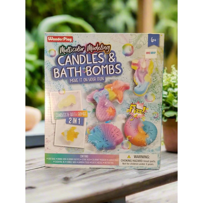 DIY Multicolor Modeling Candles and Bath Bombs