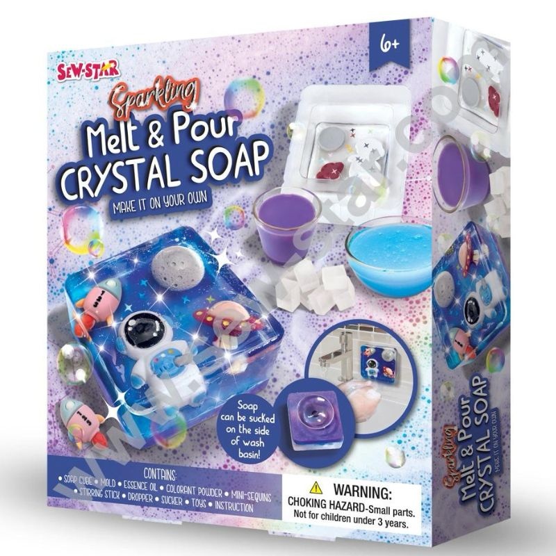 DIY Sparkling Melt & Pour Crystal Soap Kit