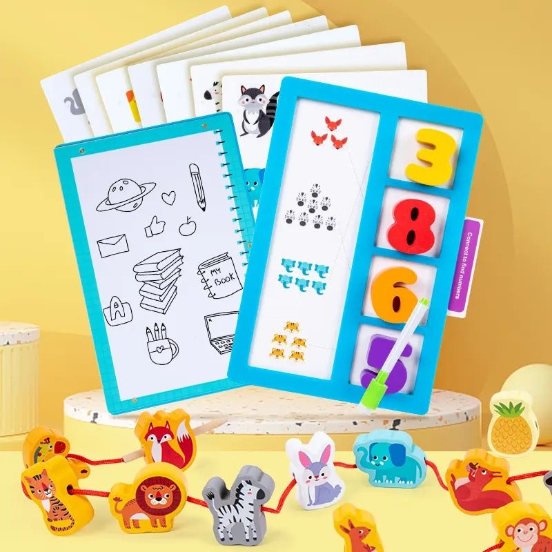 Early Education 3in1 Digital Link Wooden Animal Theme