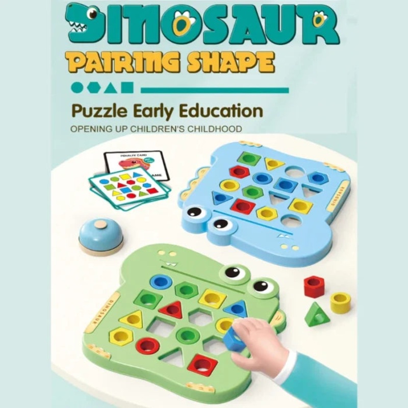 Early Education Dinosaur Pairing Game for Kids – Assorted