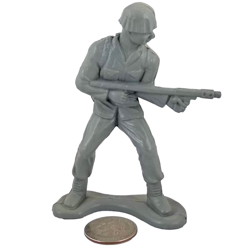 Large Army Soldier Flamethrower – Grey