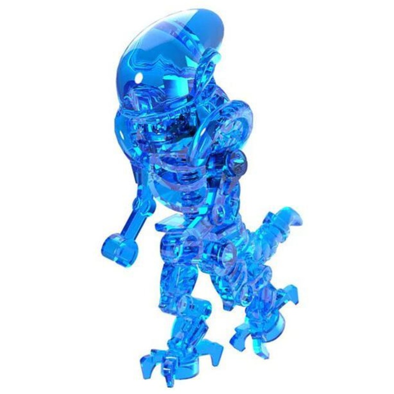 Minifig Tall Alien Translucent Blue