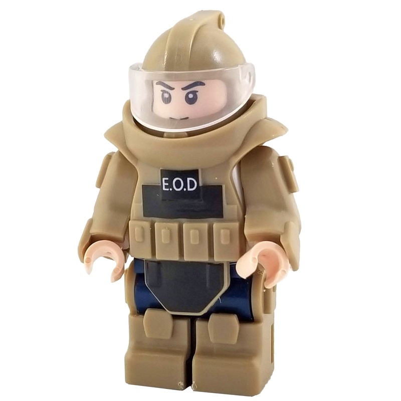 Minifig Explosive Ordnance Disposal (EOD) Suit TAN