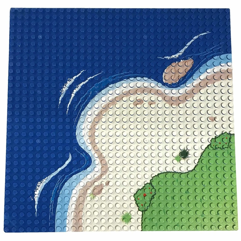 Minifig One 32*32 Baseplate Beach Corner